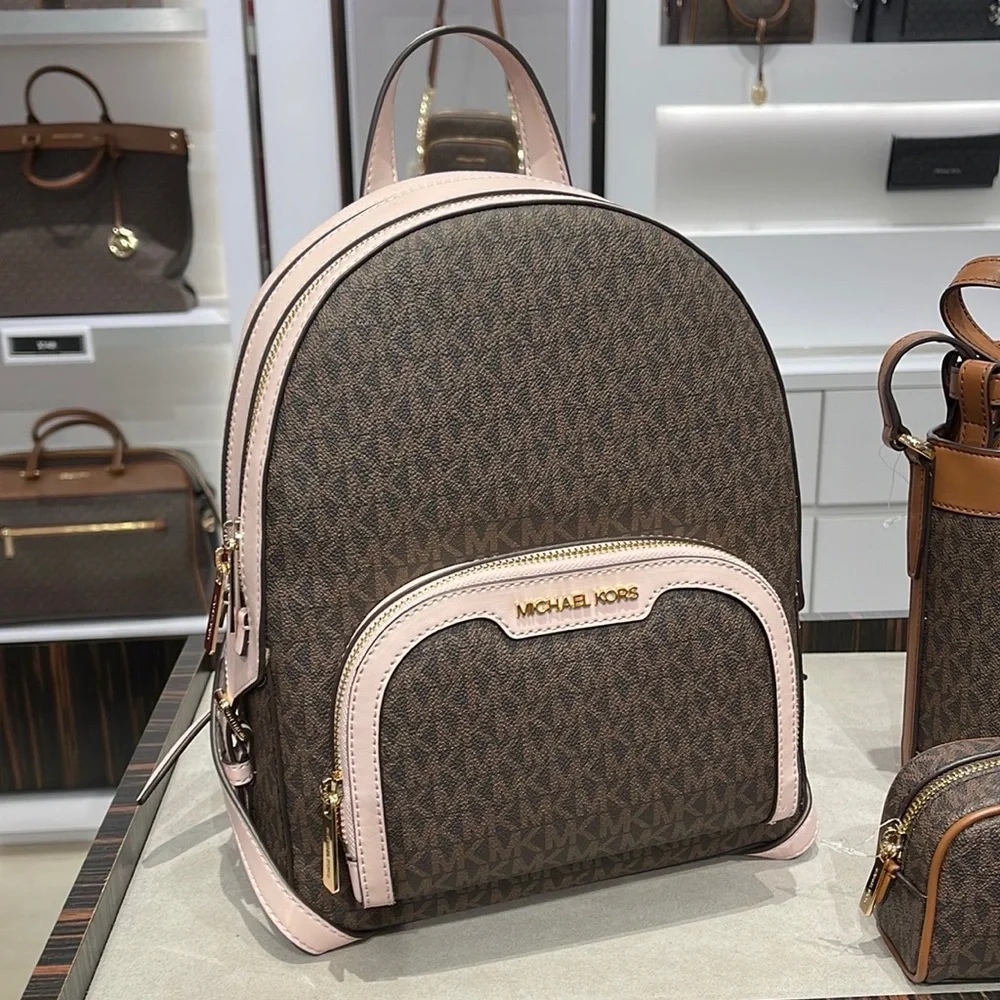 Michael Kors Backpack Bag Jaycee Md Backpack Powder Blush 35S2G8TB2B